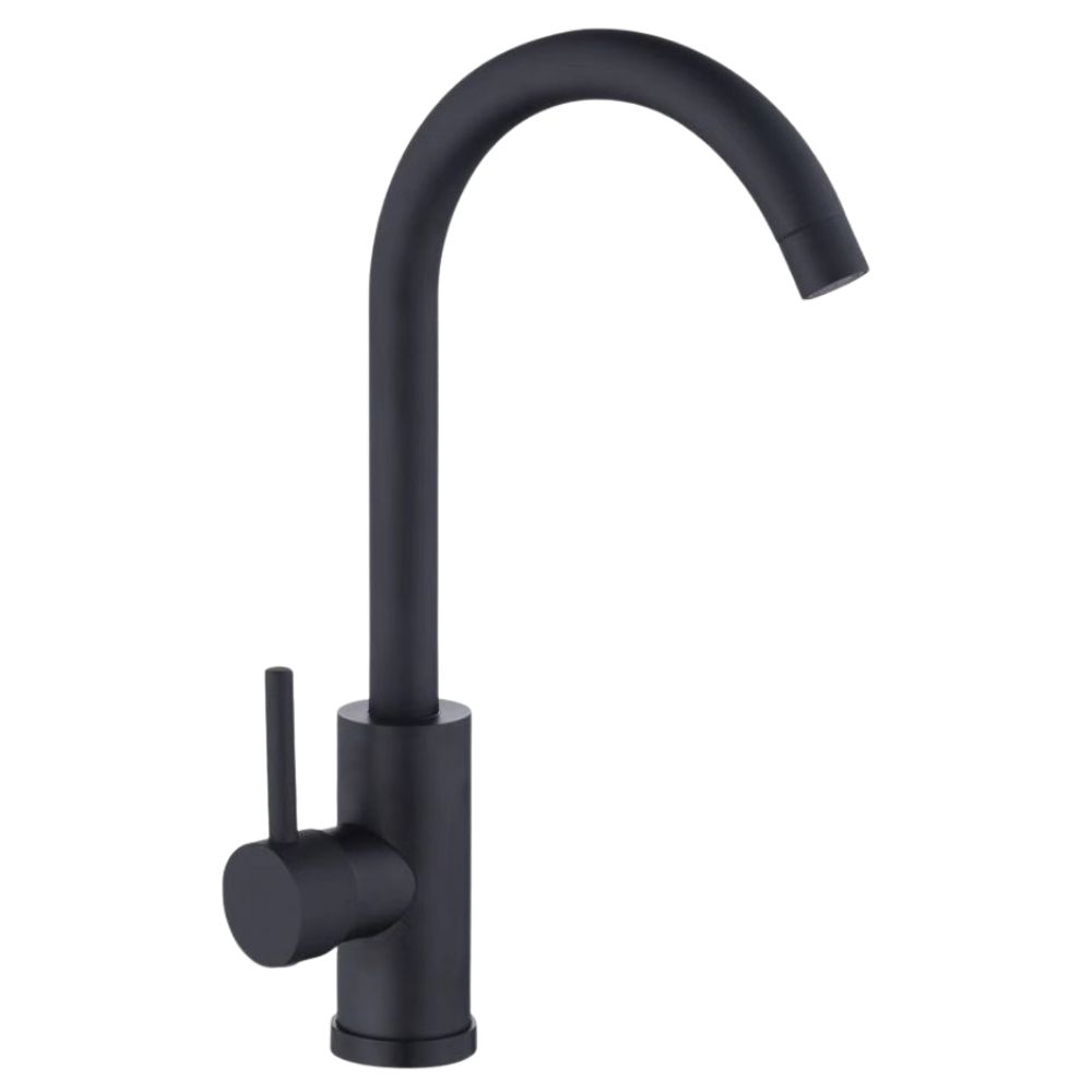 Baterie din inox pentru bucătărie, Aquafix - 16, neagră